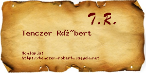 Tenczer Róbert névjegykártya